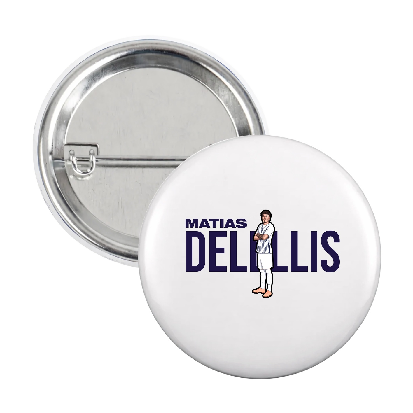 Game Day Button — Player Name in White