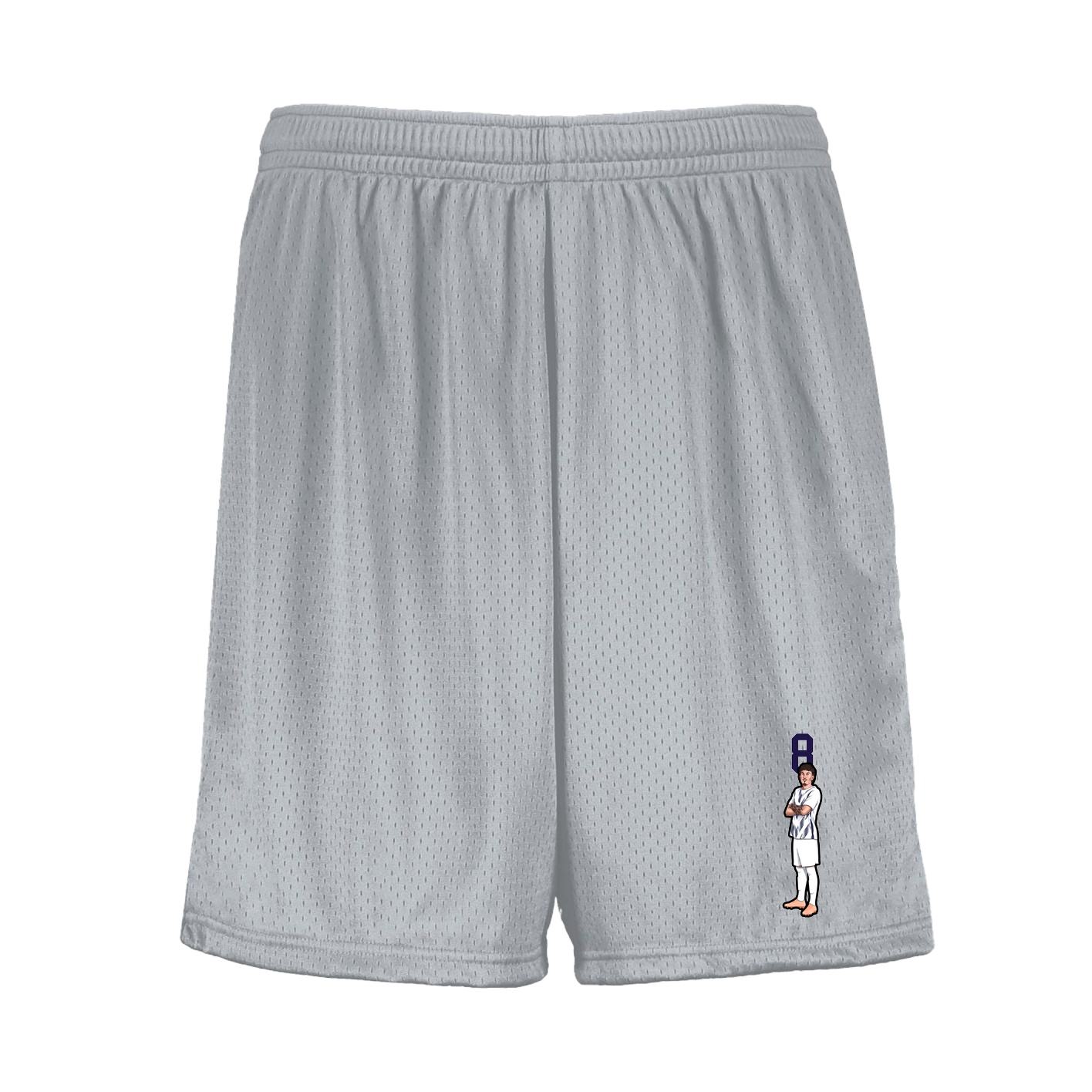 Shorts — Number Top in Silver