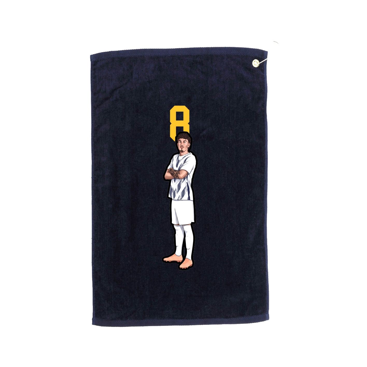 Golf Towel — Number Top in Navy