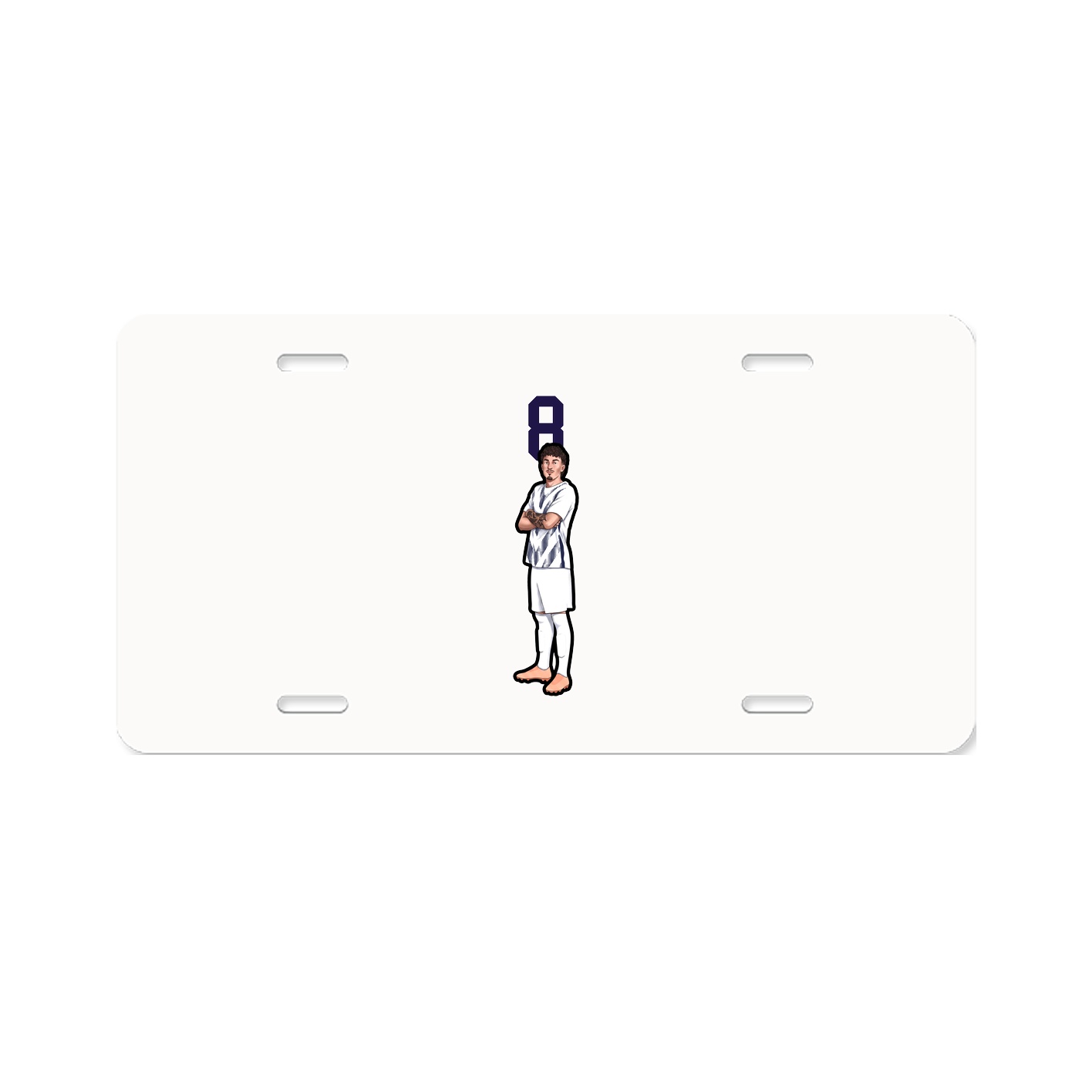 License Plate — Number Top in Classic