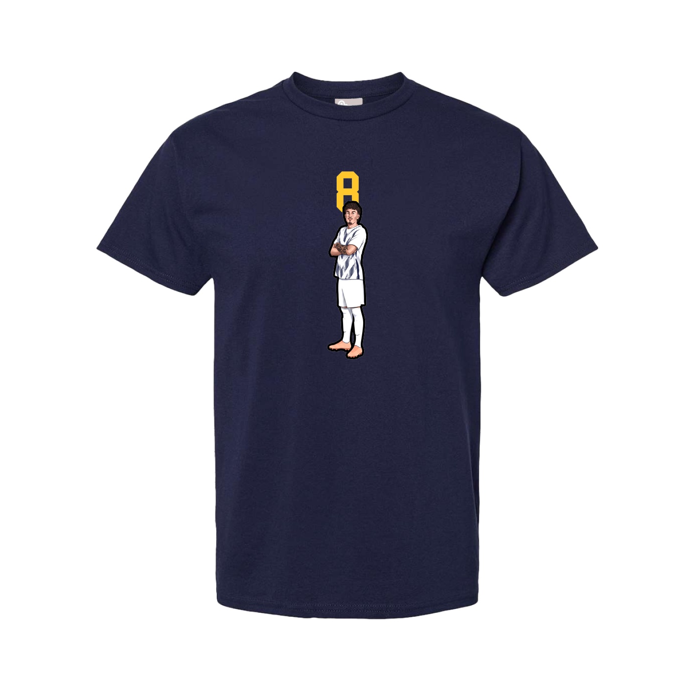 Tee — Number Top in Navy