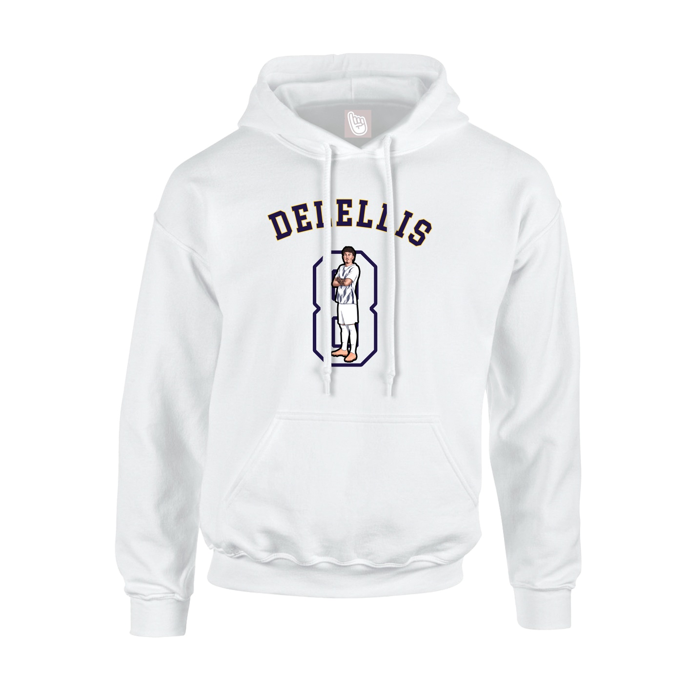 Youth Hoodie — Shirsey Arch in White