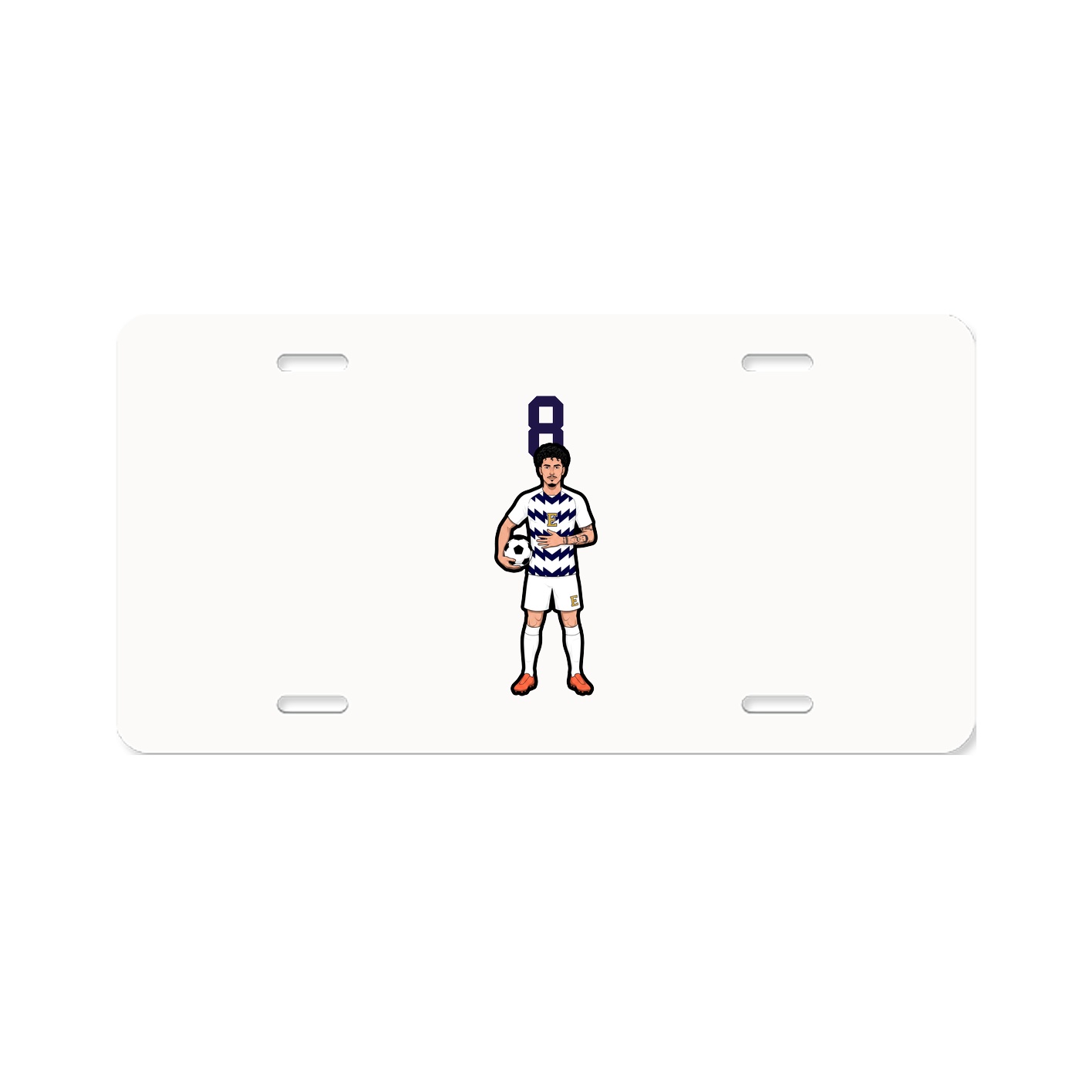 License Plate — Number Top in Classic