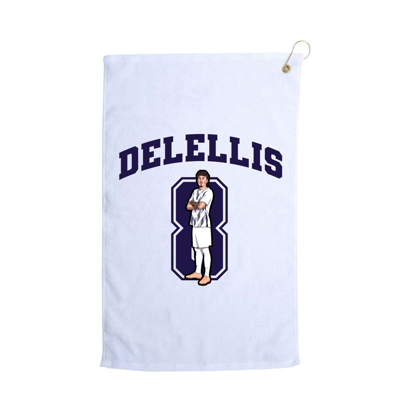 Golf Towel — Number in White