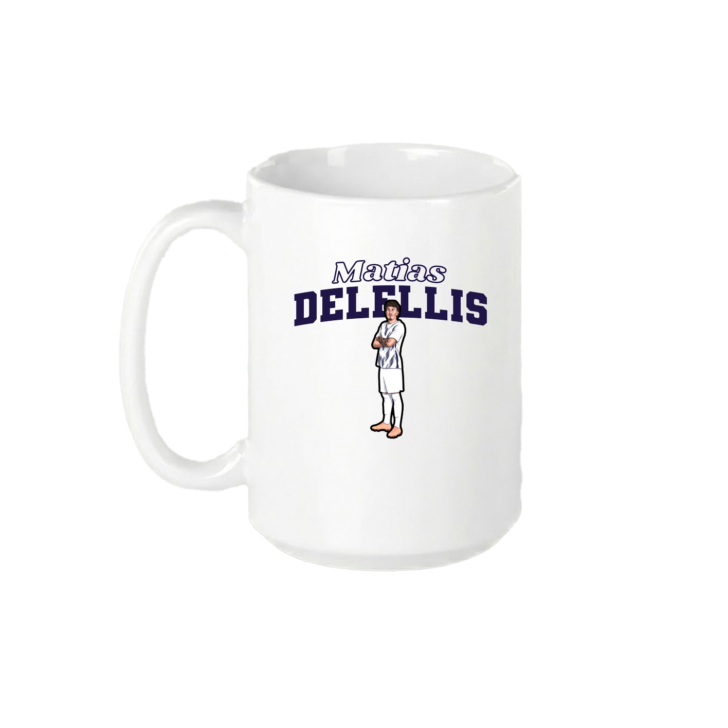 15oz Coffee Mug — Name Arch in White