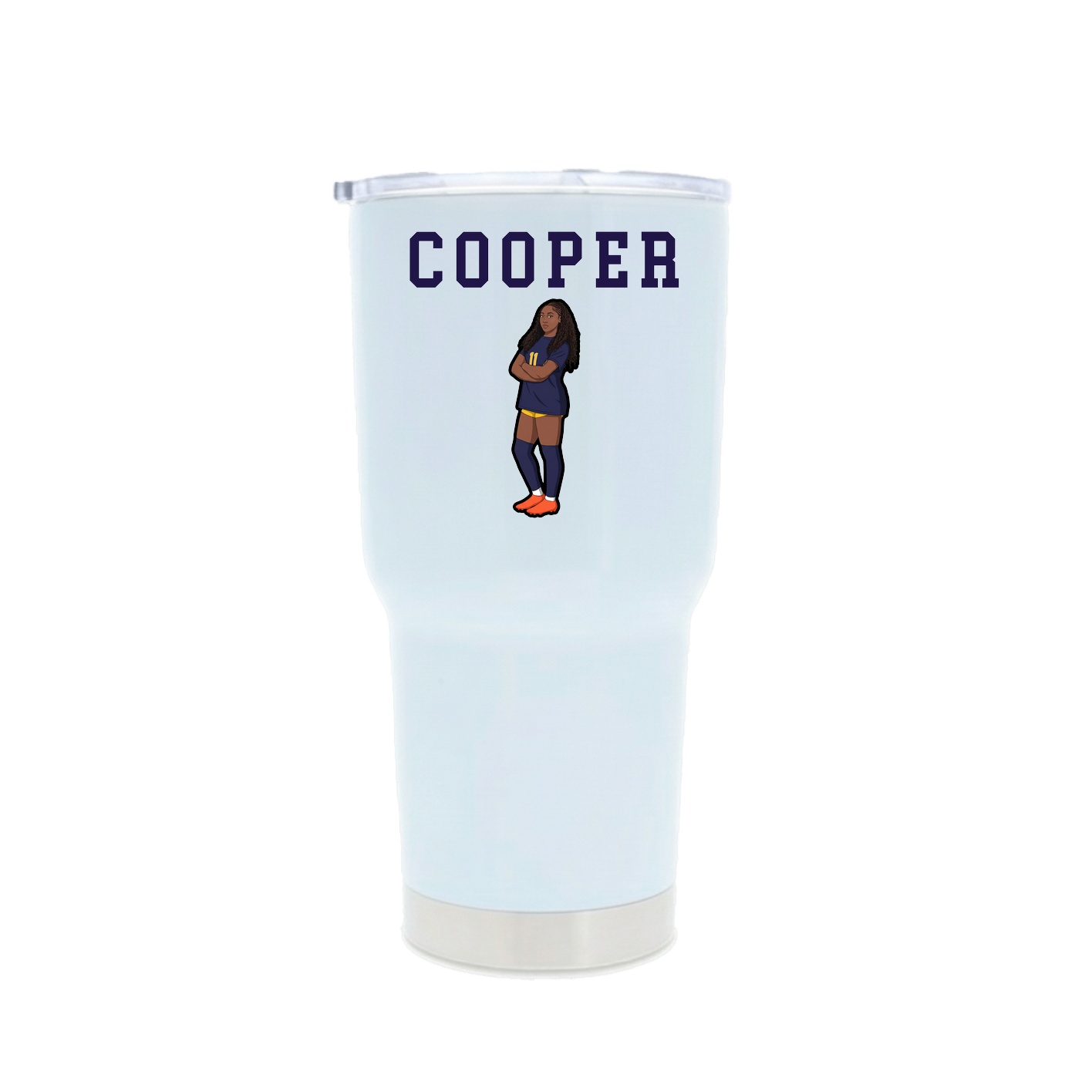 30oz Stainless Steel Tumbler — Shirsey in White