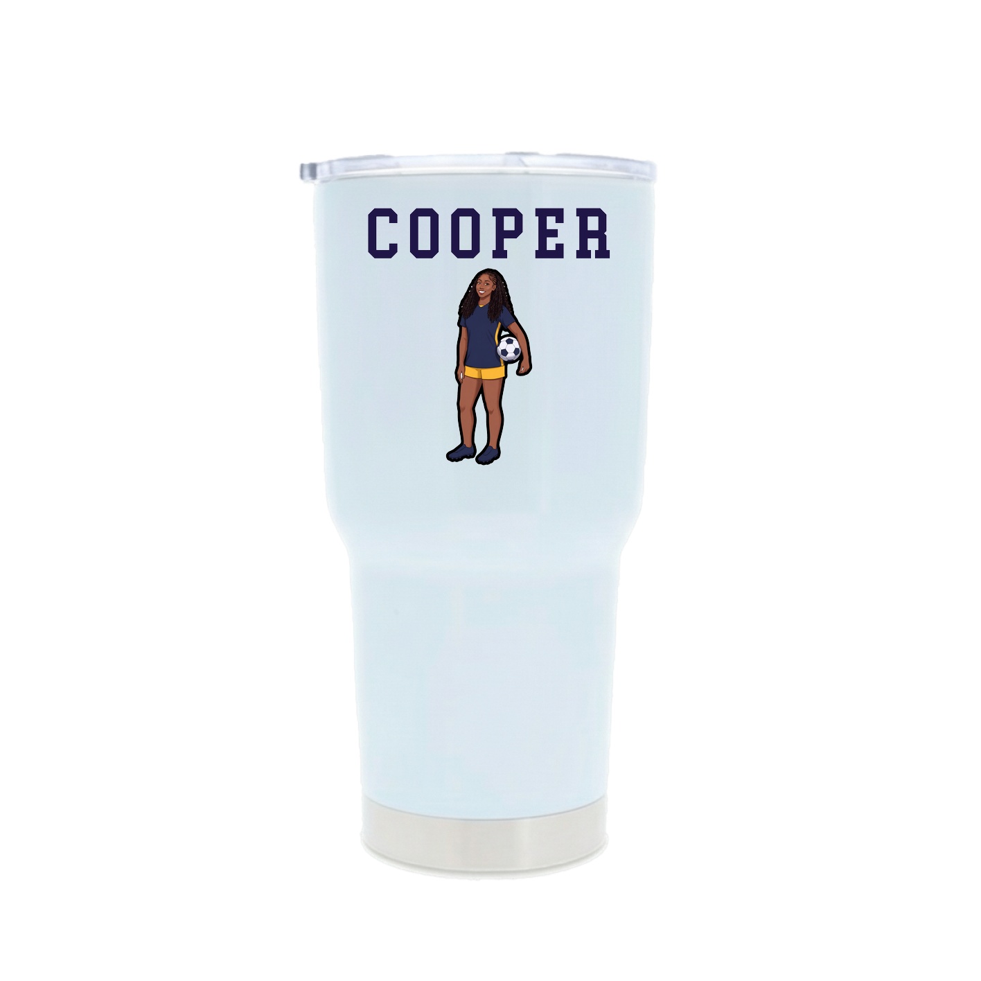 30oz Stainless Steel Tumbler — Shirsey in White