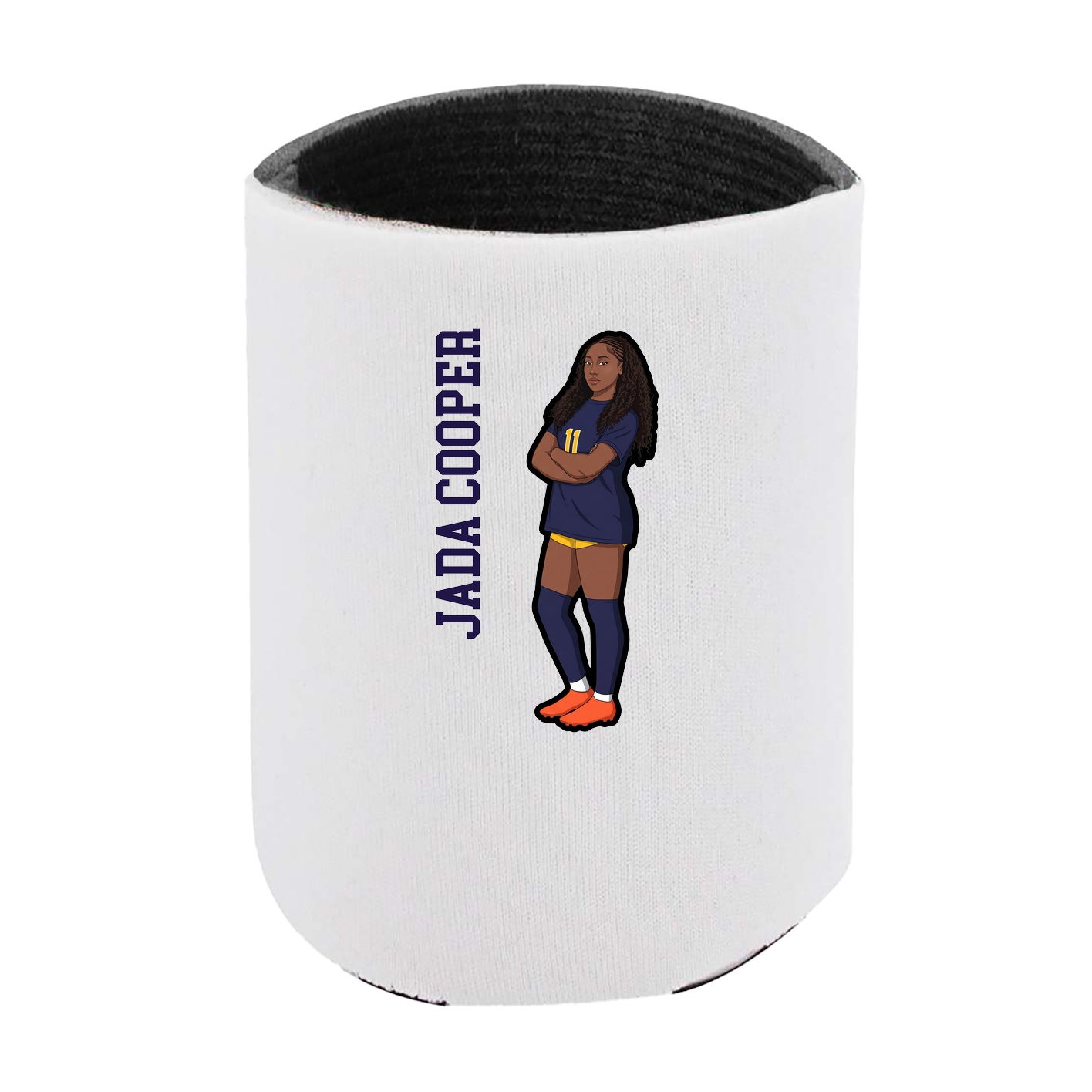 Can Holder — Name Vertical in White