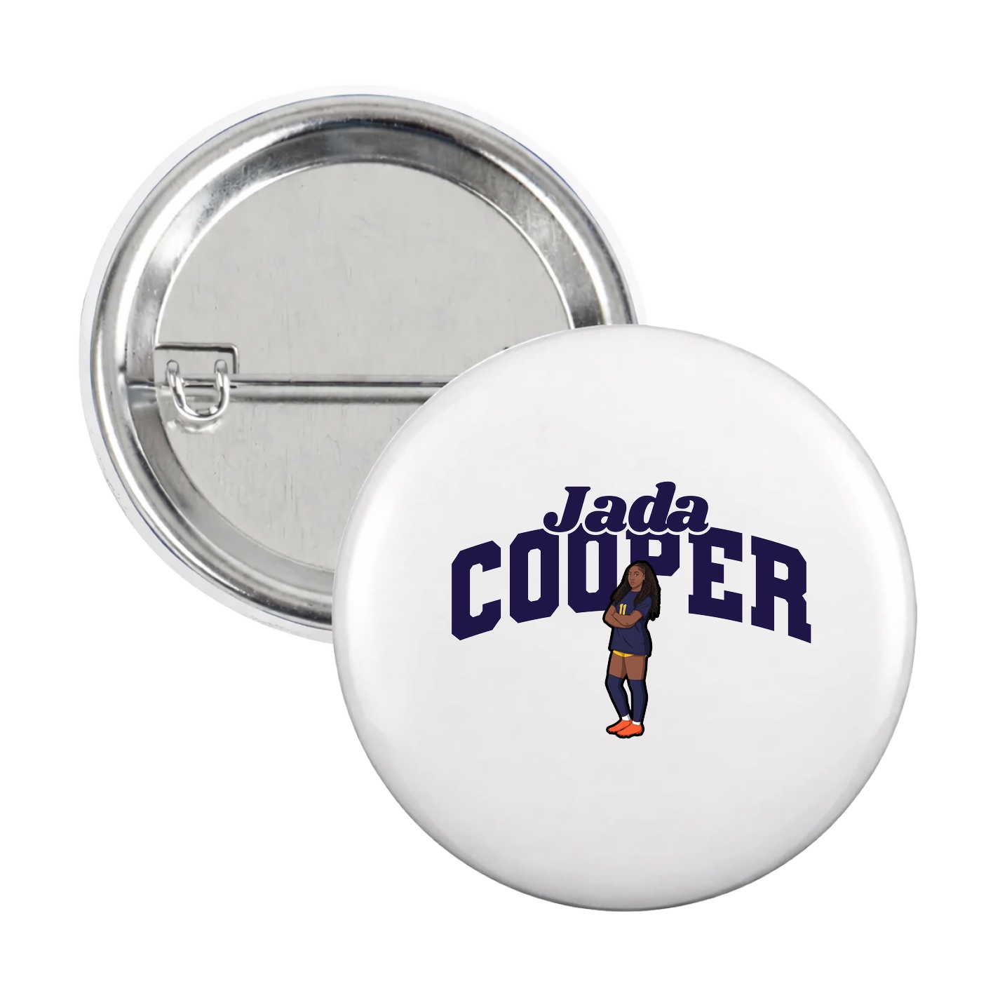 Game Day Button — Signature Arch in White