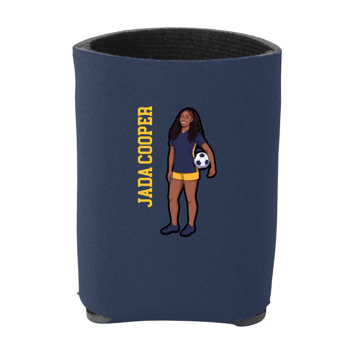 Can Holder — Name Vertical in Navy