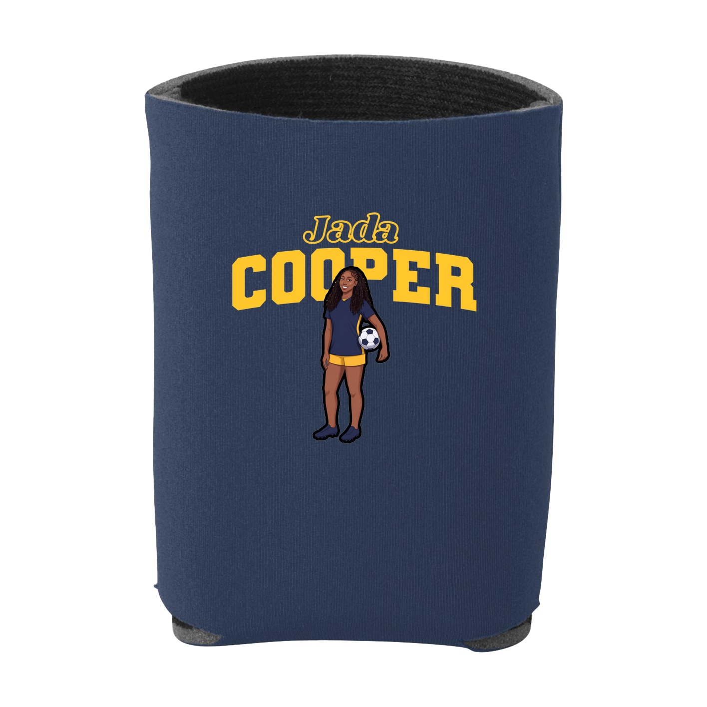 Can Holder — Name Arch in Navy