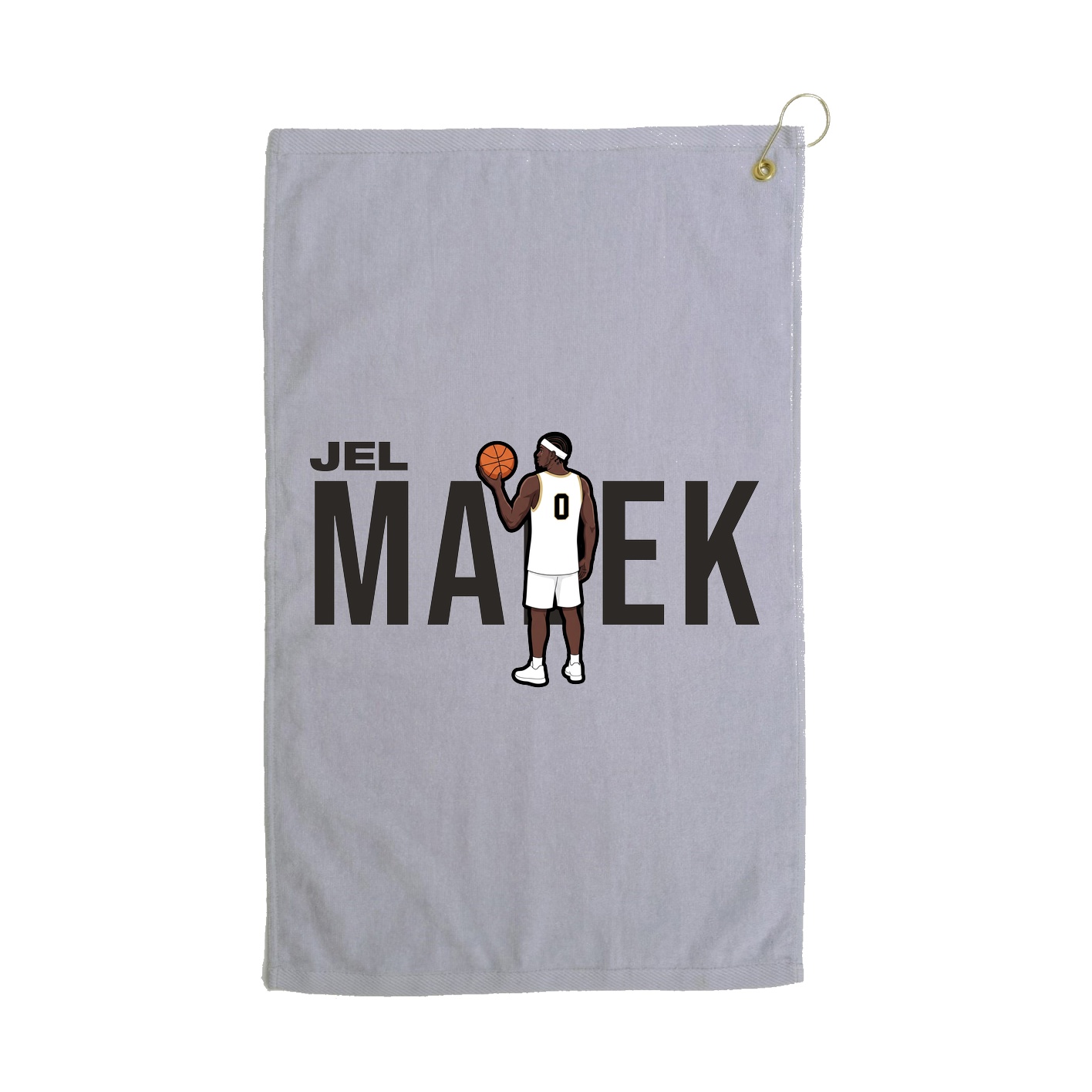 Golf Towel — Player Name in Grey