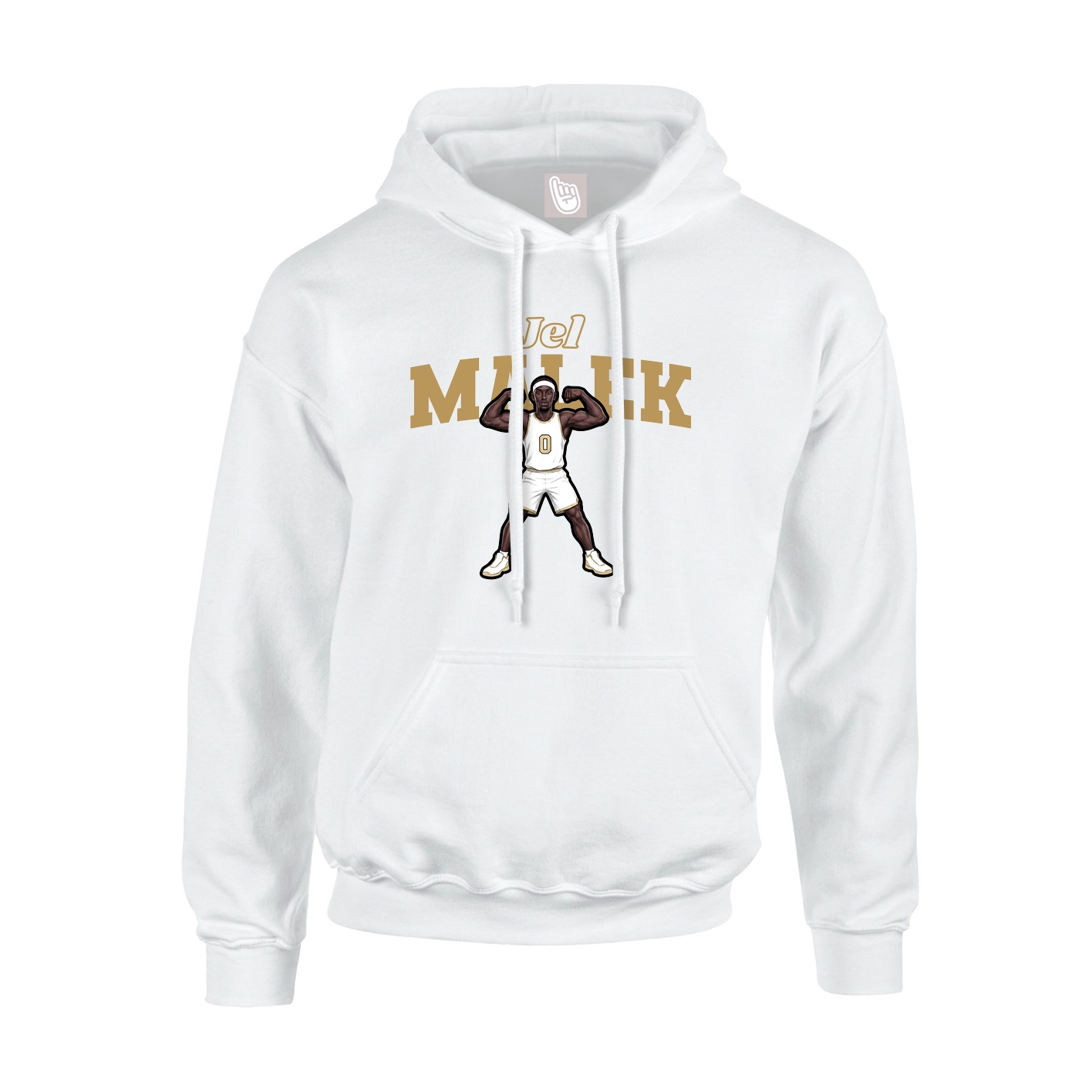 Hoodie — Name Arch in White