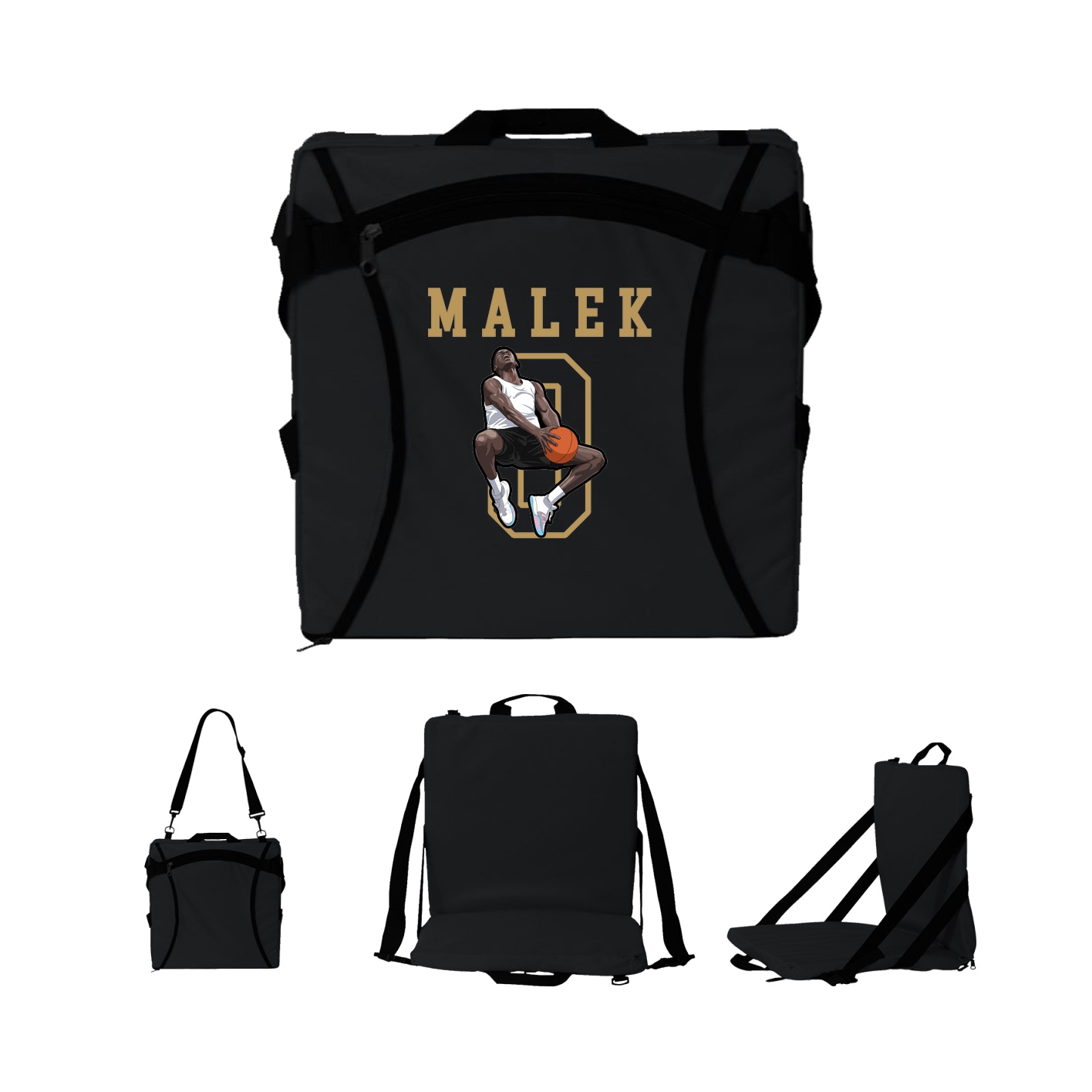 Folding Stadium Seat — Shirsey in Black