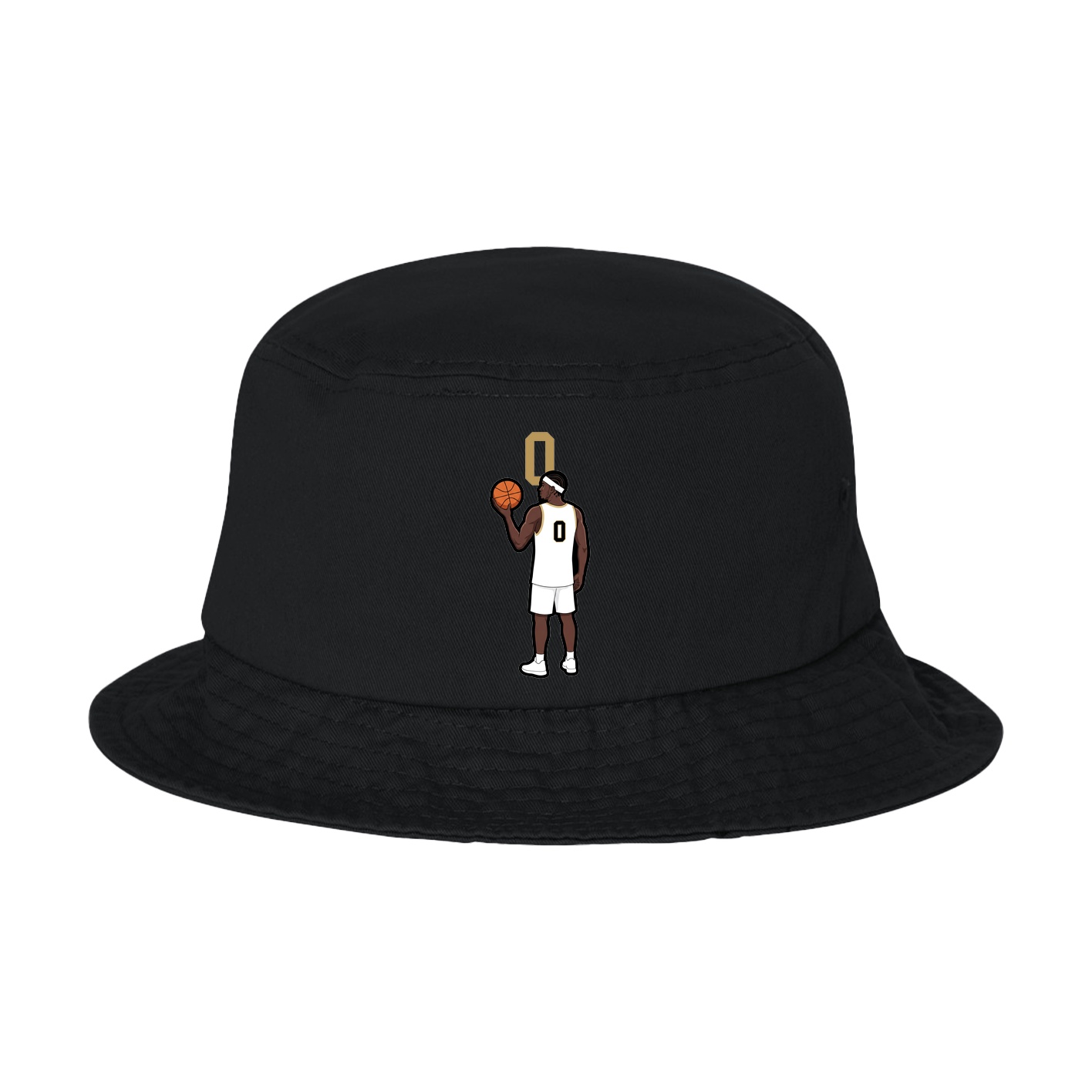Bucket Cap — Number Top in Black