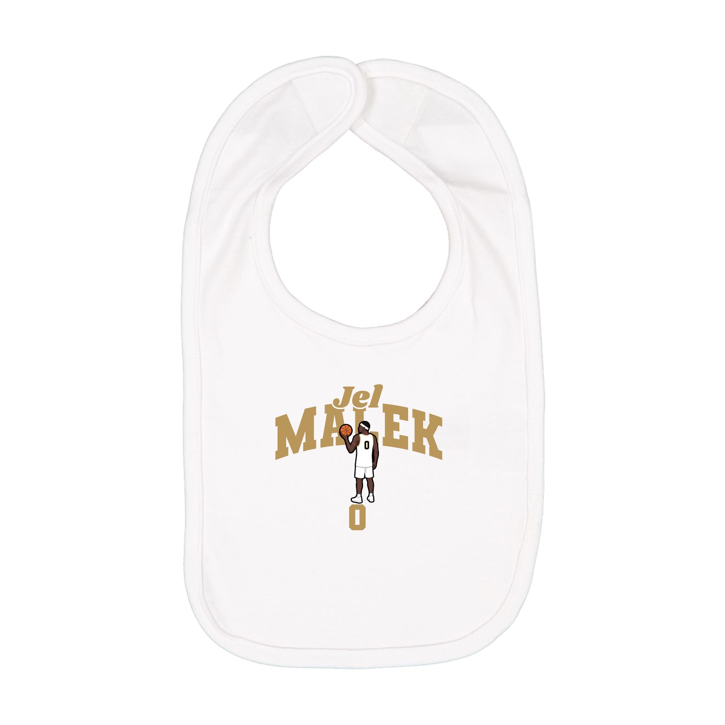 Infant Bib — Signature Arch in White