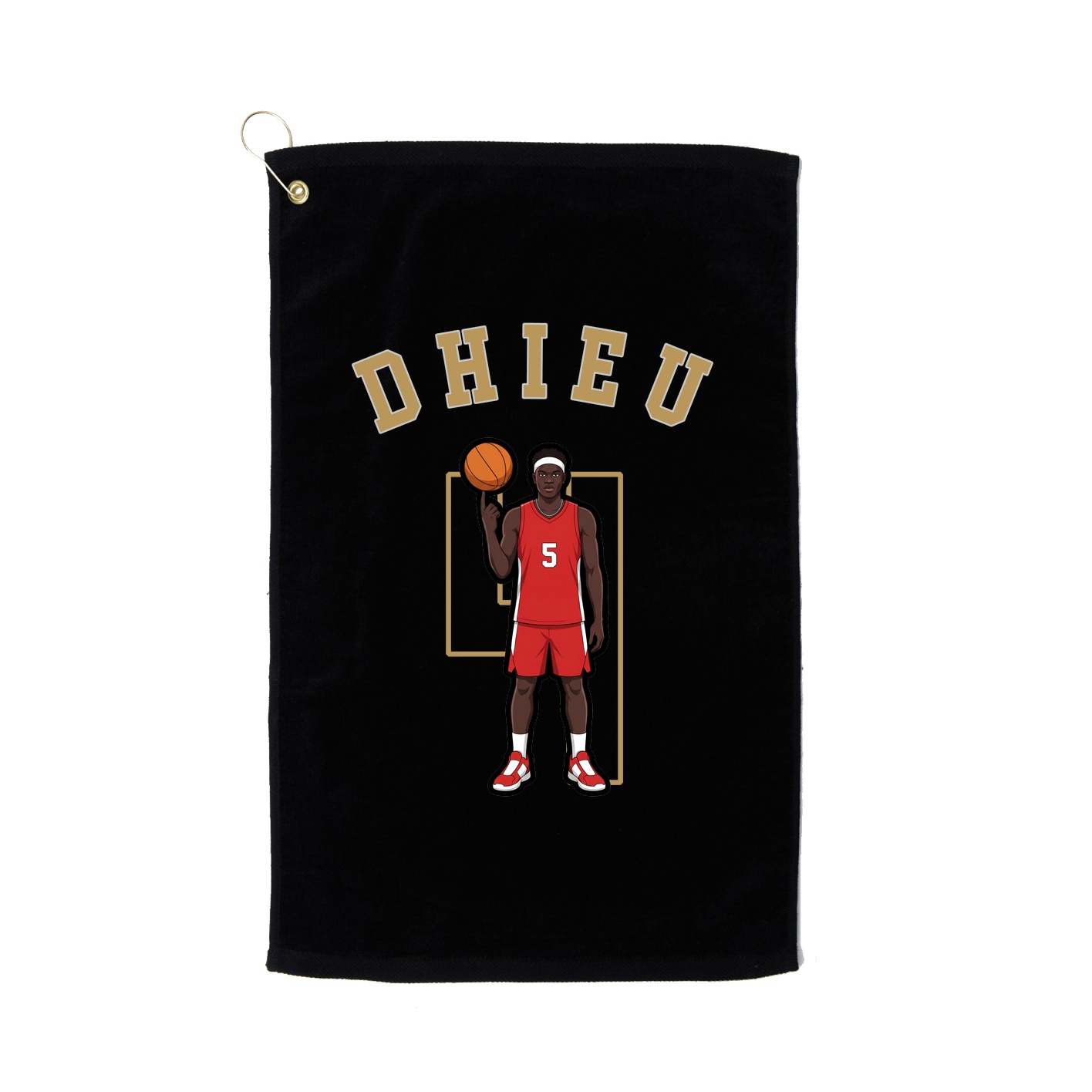 Golf Towel — Shirsey Arch in Black