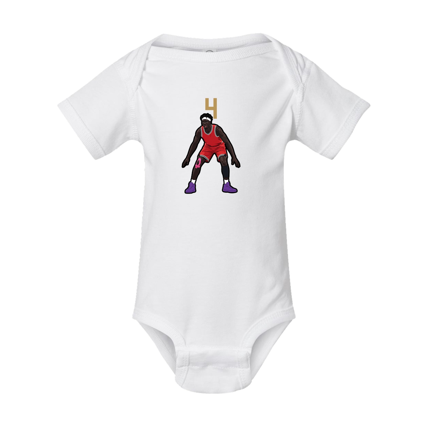 Baby Onesie — Number Top in White