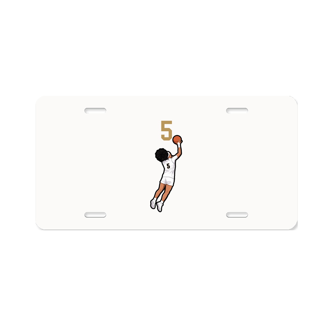 License Plate — Number Top in Classic