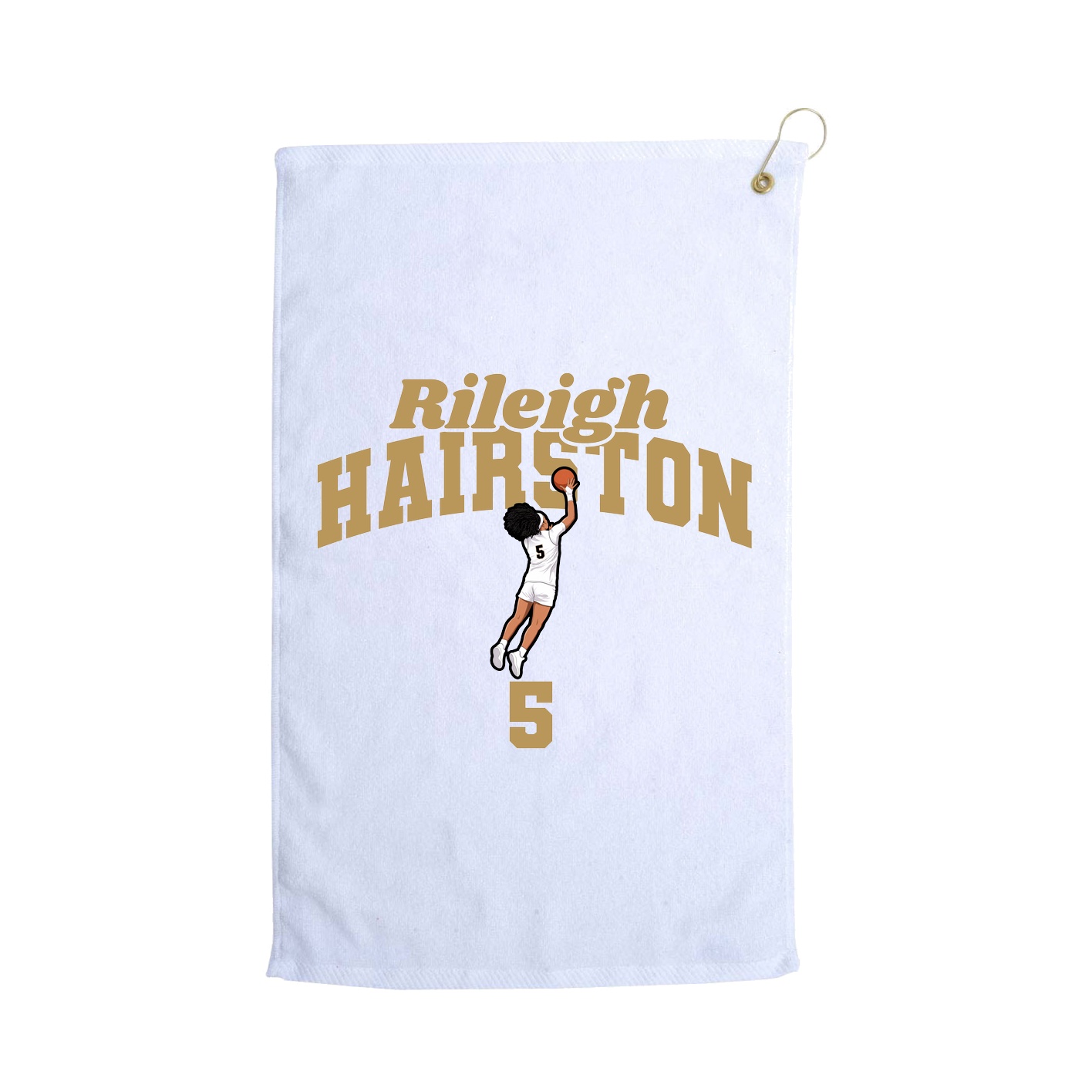 Golf Towel — Signature Arch in White