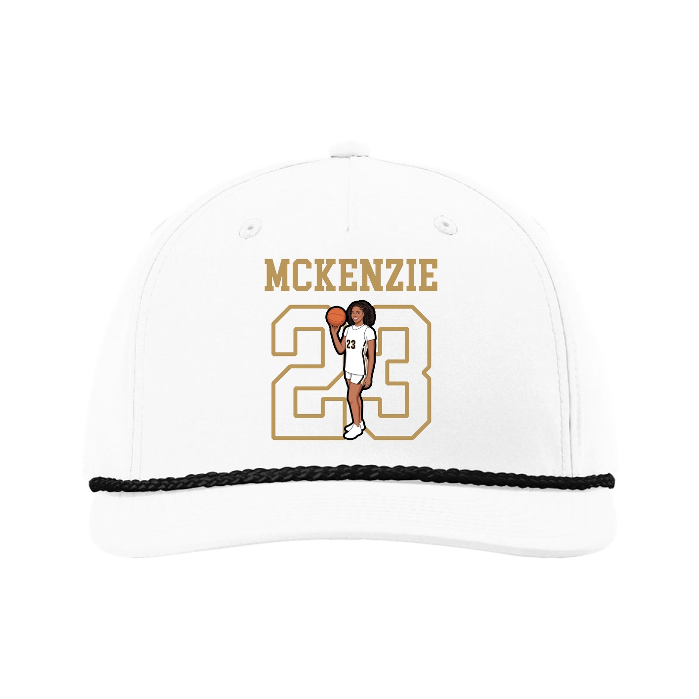Five-Panel Classic Rope Cap — Shirsey in White