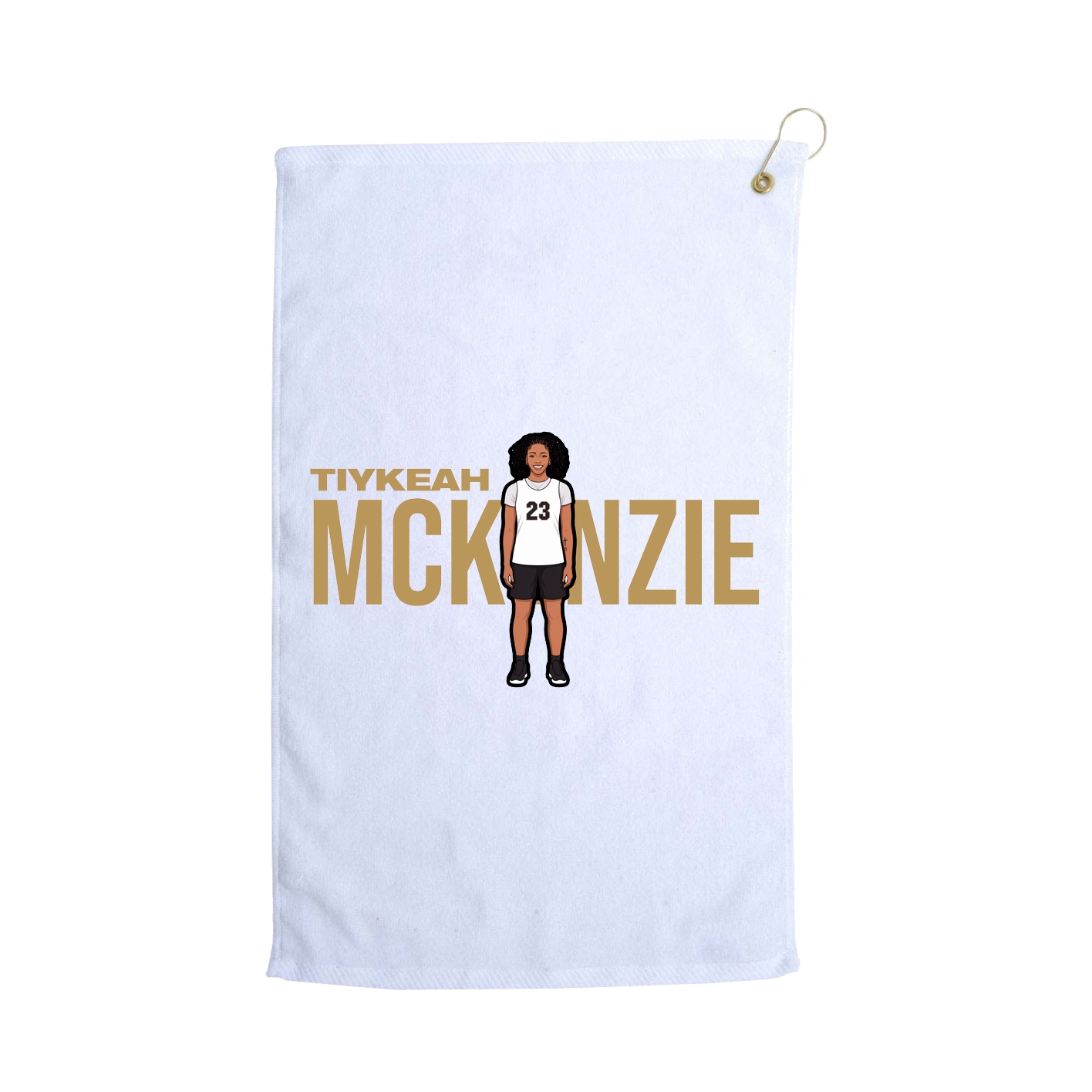 Golf Towel — Player Name in White