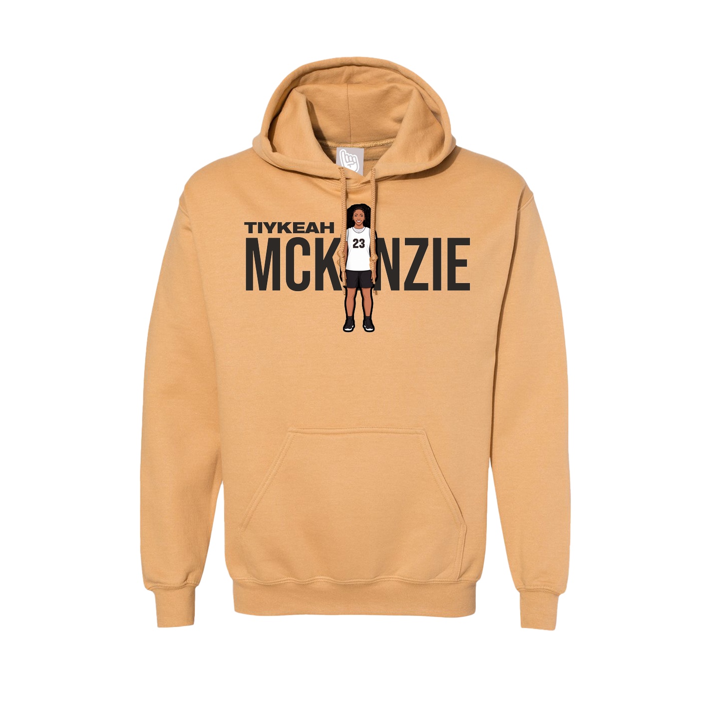 Hoodie — Player Name in Vegas Gold