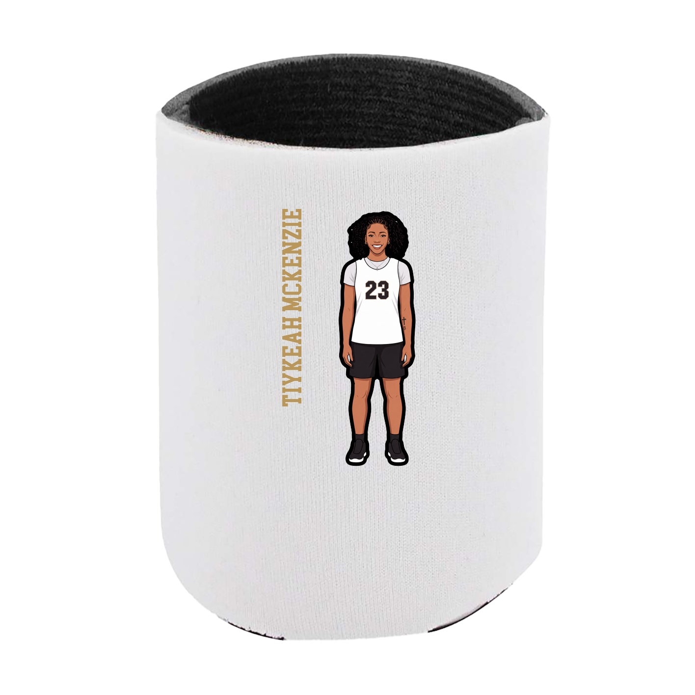 Can Holder — Name Vertical in White