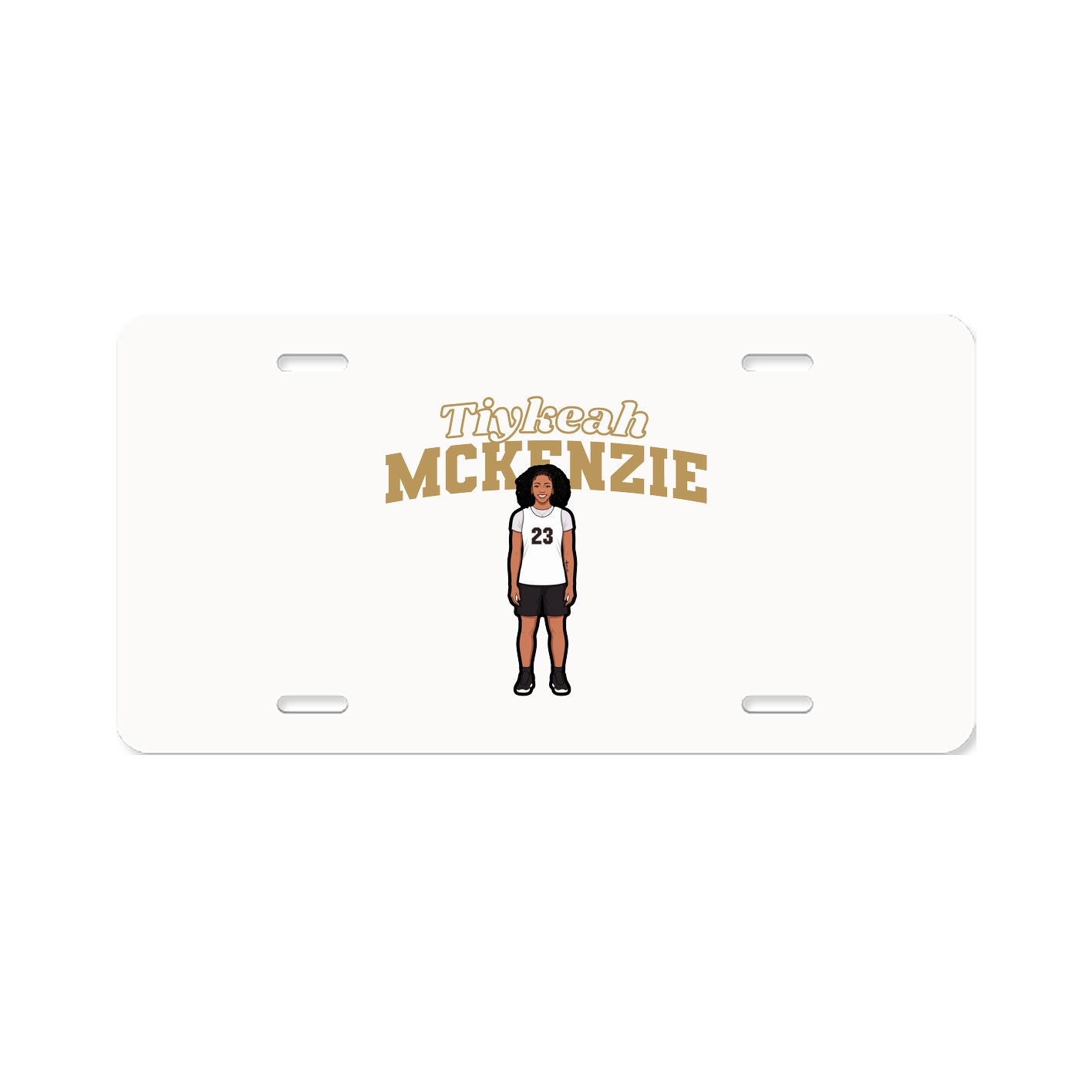 License Plate — Name Arch in Classic