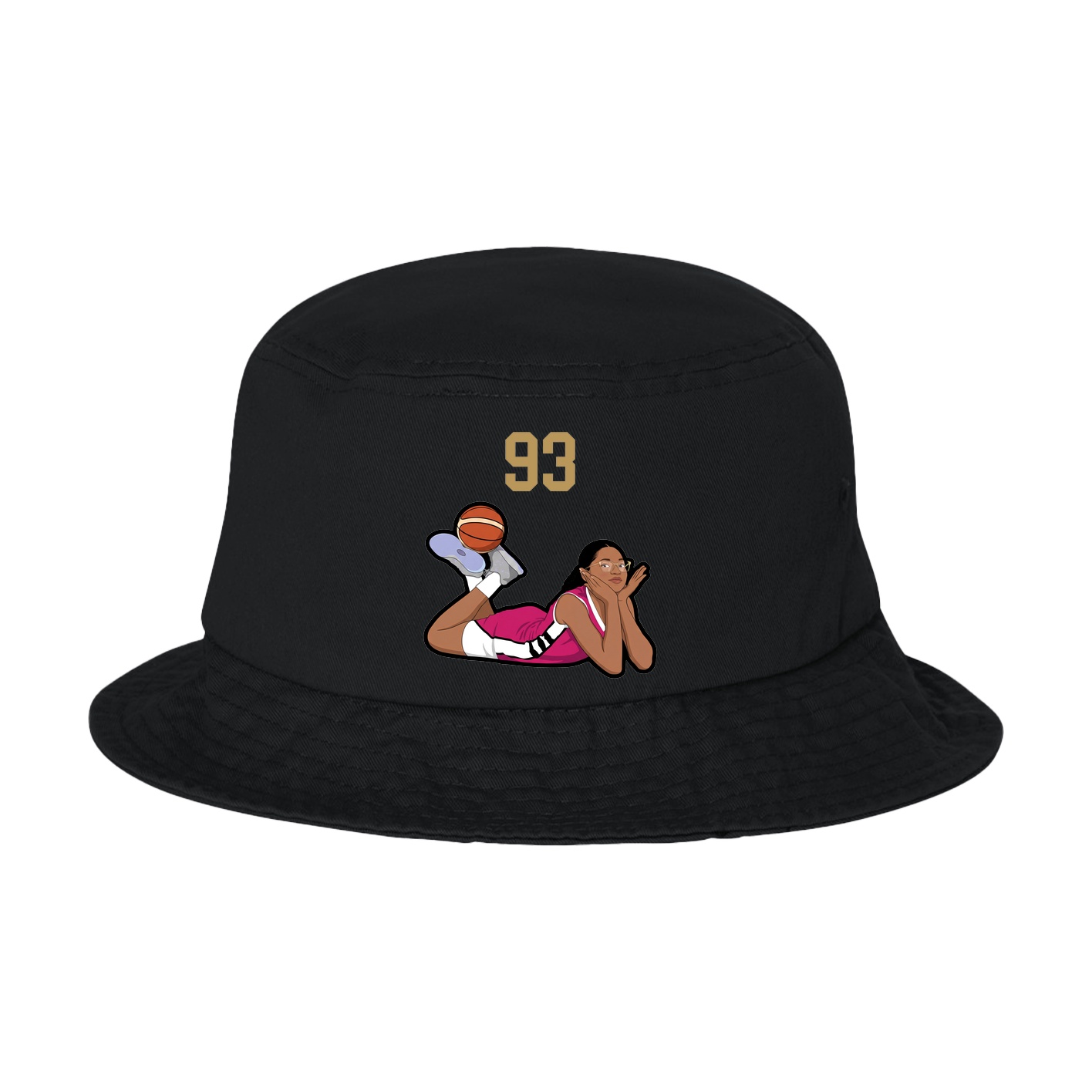 Bucket Cap — Number Top in Black