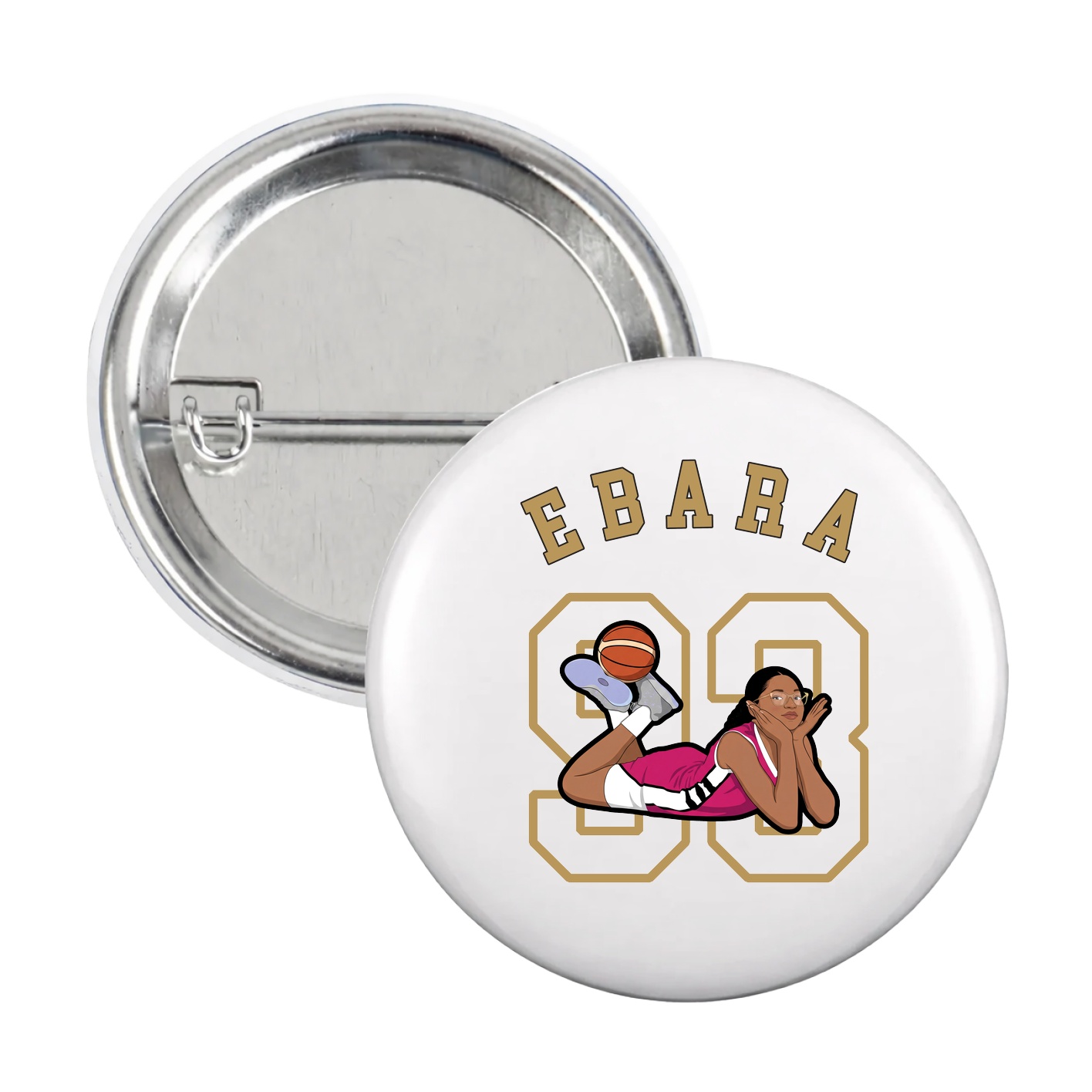 Game Day Button — Shirsey Arch in White