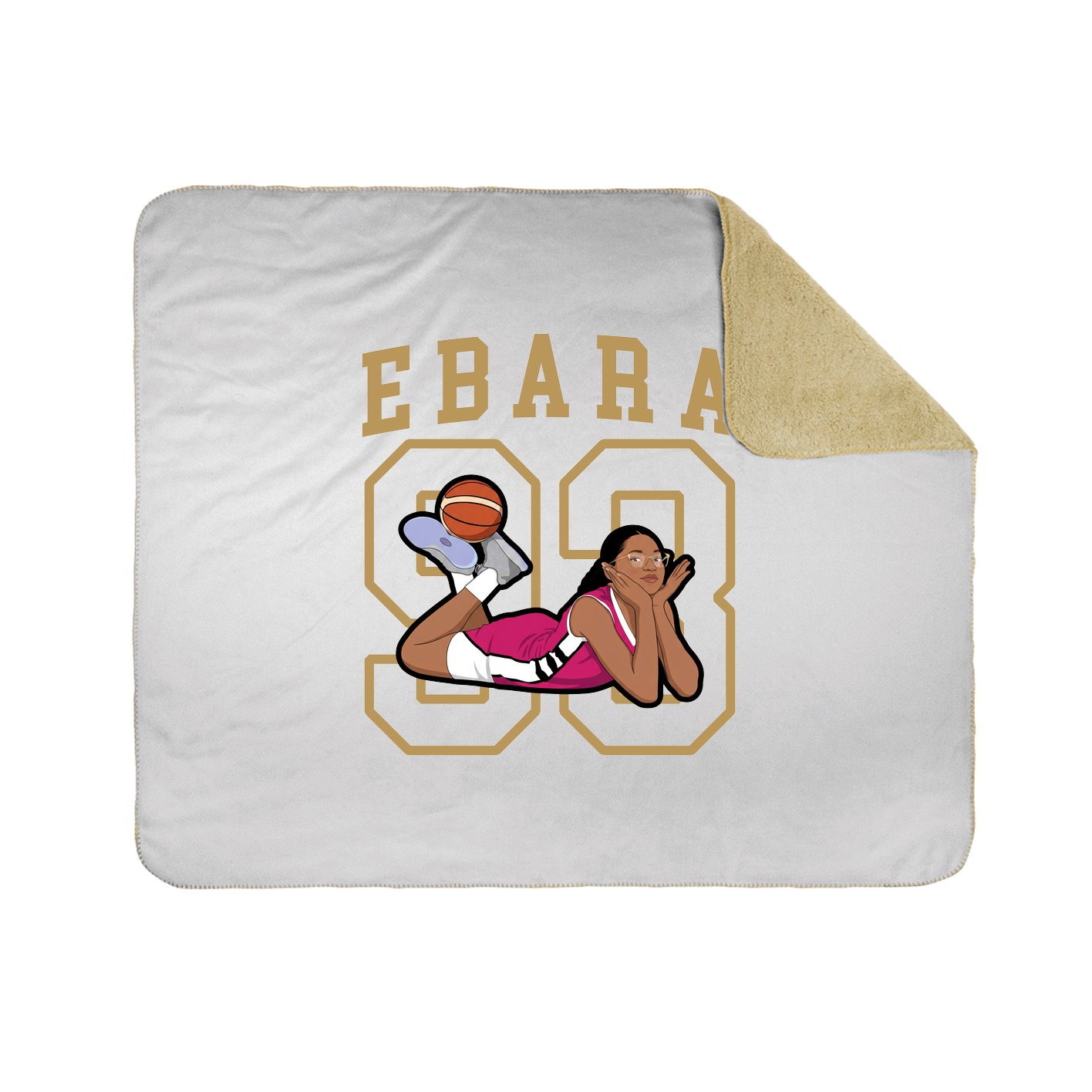 Throw Blanket — Shirsey in White