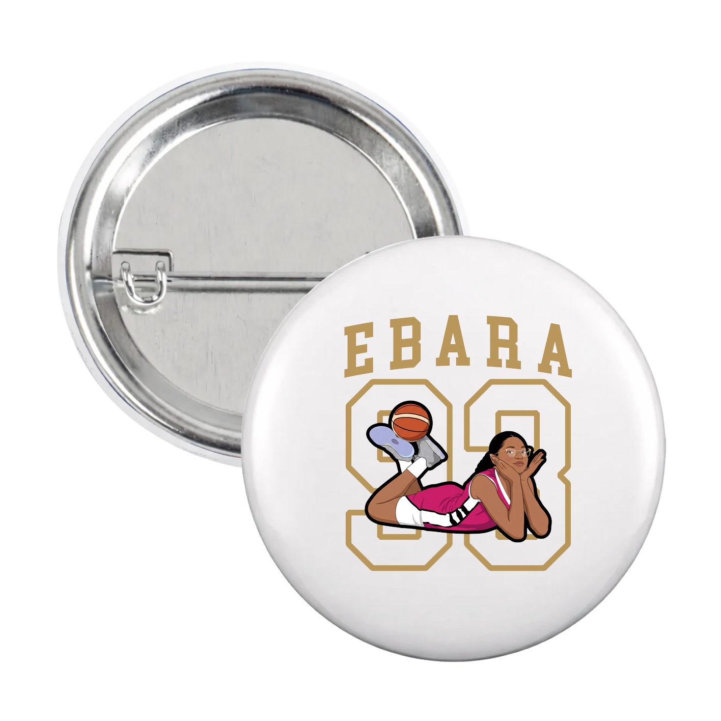 Game Day Button — Shirsey in White