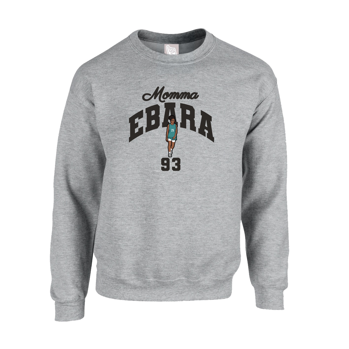 Fleece Crew — Mothers Day Arch in Grey