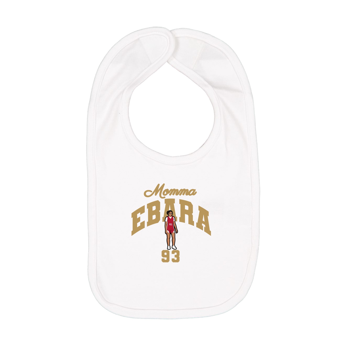 Infant Bib — Mothers Day Arch in White
