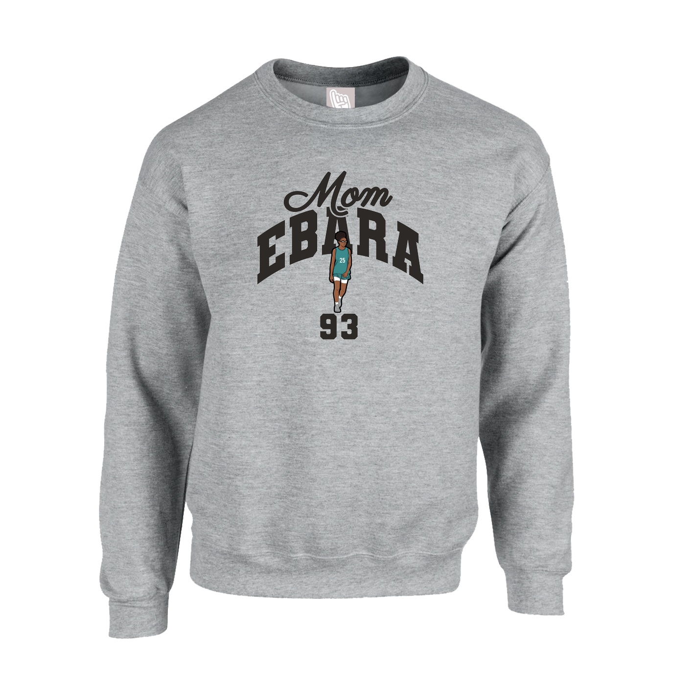 Fleece Crew — Mothers Day Arch in Grey