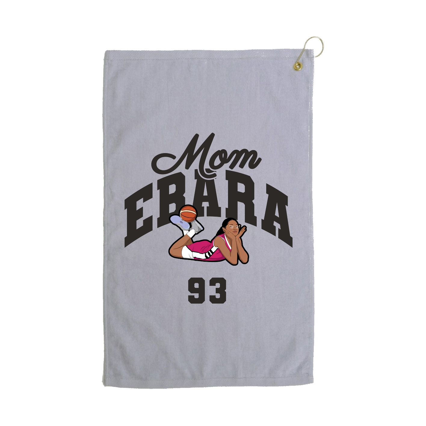 Golf Towel — Mothers Day Arch in Grey