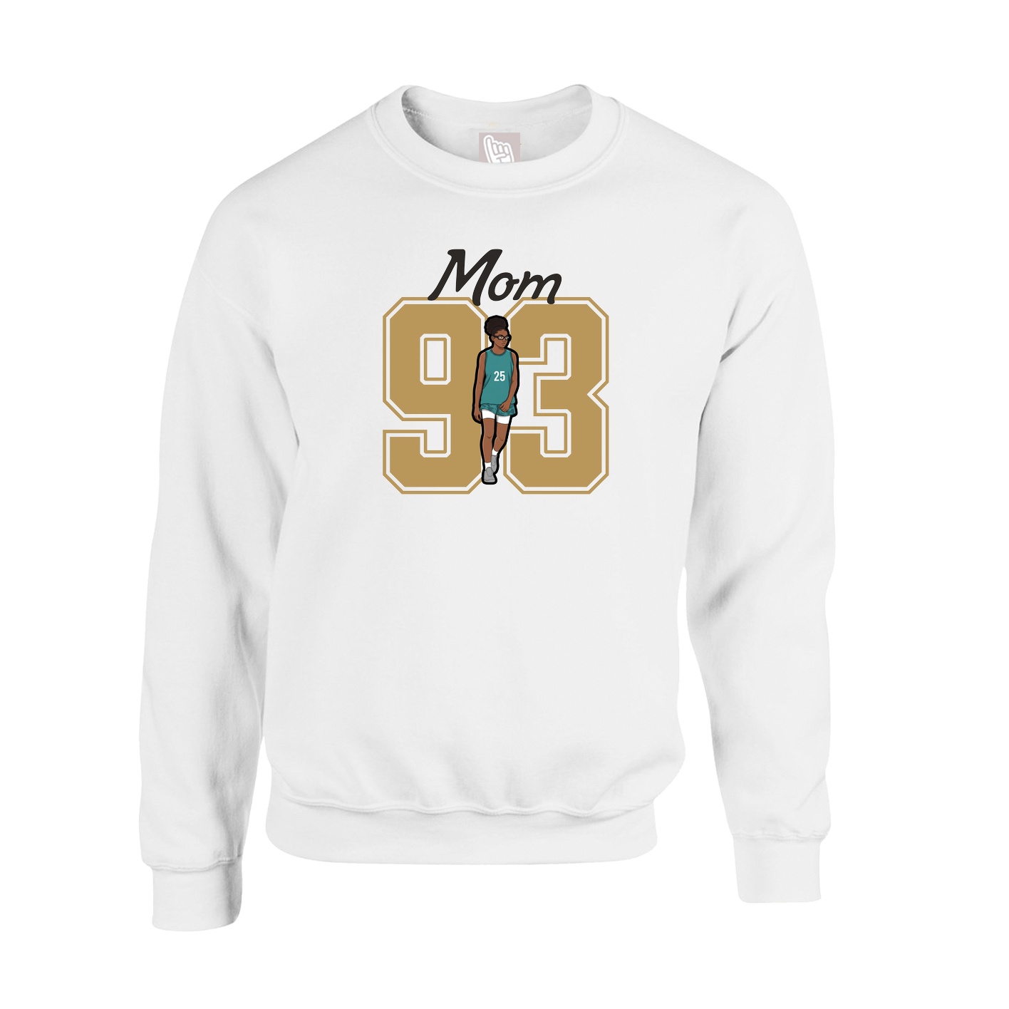 Fleece Crew — Mothers Day Shirsey in White