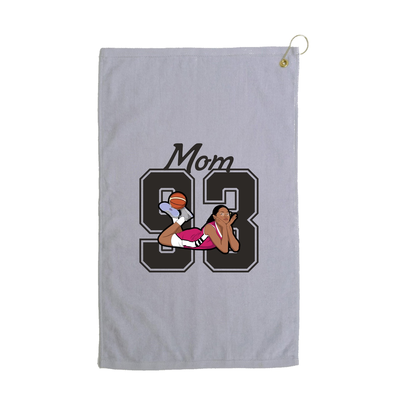 Golf Towel — Mothers Day Shirsey in Grey