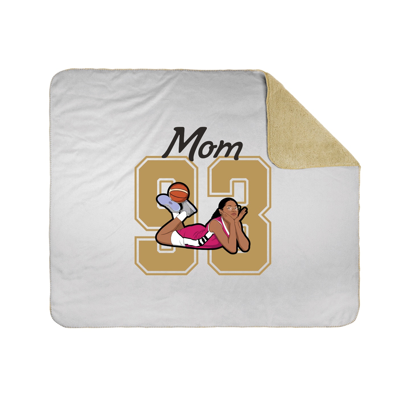 Throw Blanket — Mothers Day Shirsey in White