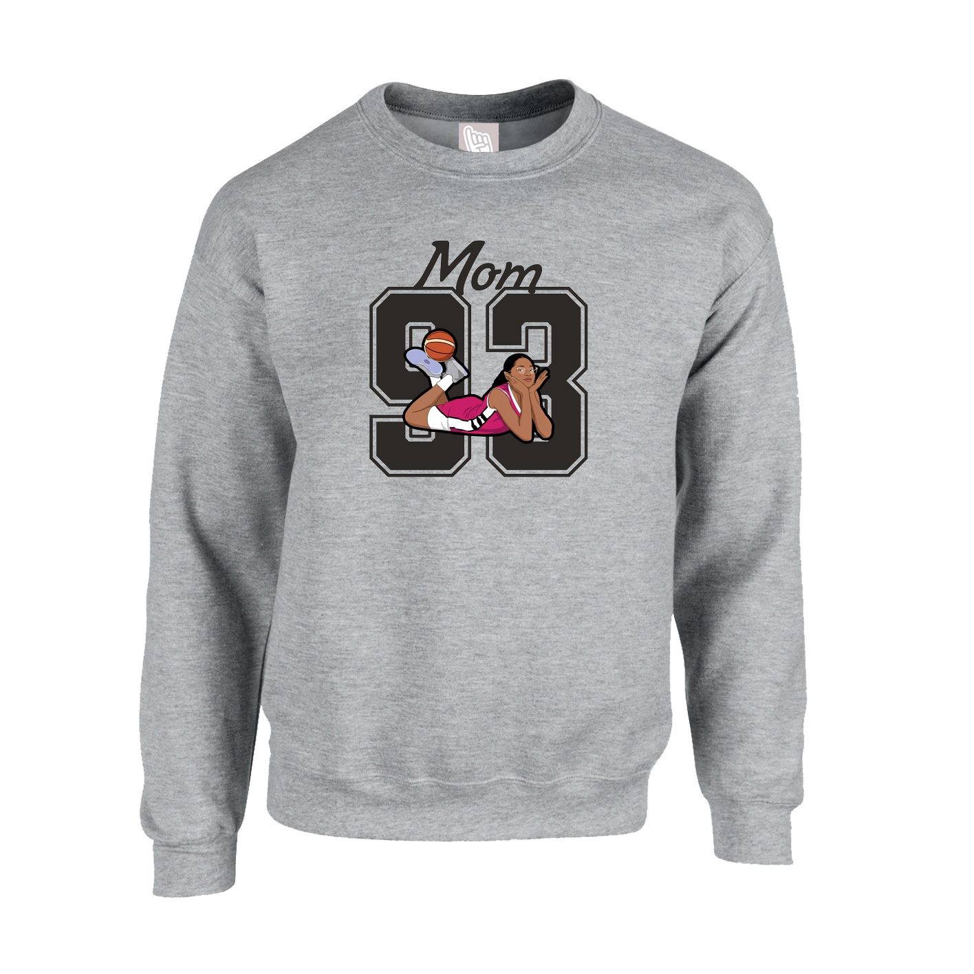 Fleece Crew — Mothers Day Shirsey in Grey