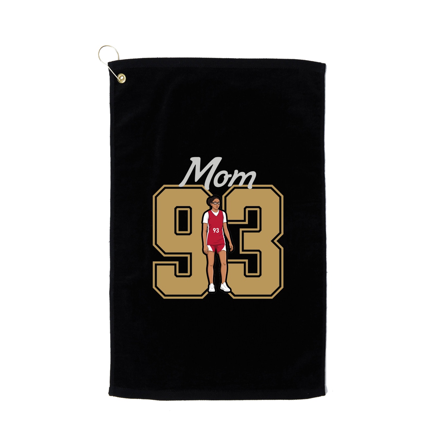 Golf Towel — Mothers Day Shirsey in Black