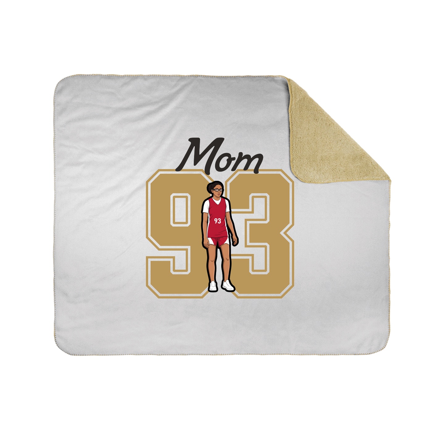 Throw Blanket — Mothers Day Shirsey in White