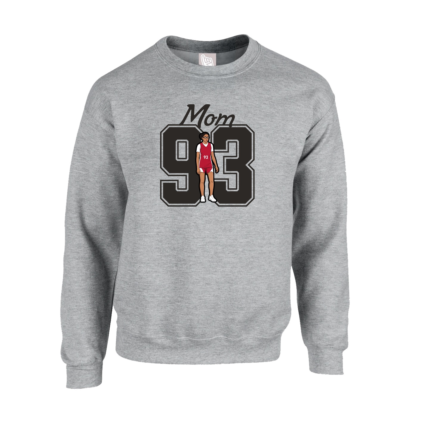 Fleece Crew — Mothers Day Shirsey in Grey