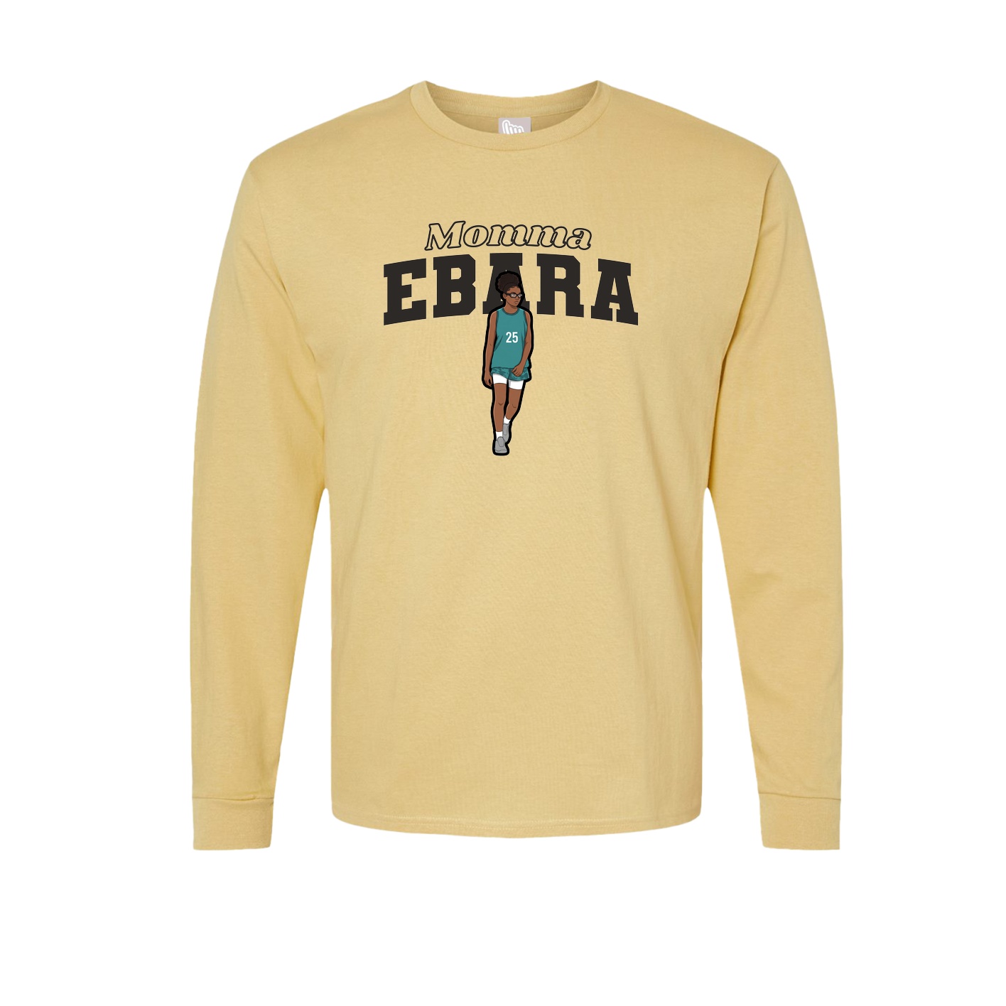 Long Sleeve Tee — Mothers Day Block in Vegas Gold