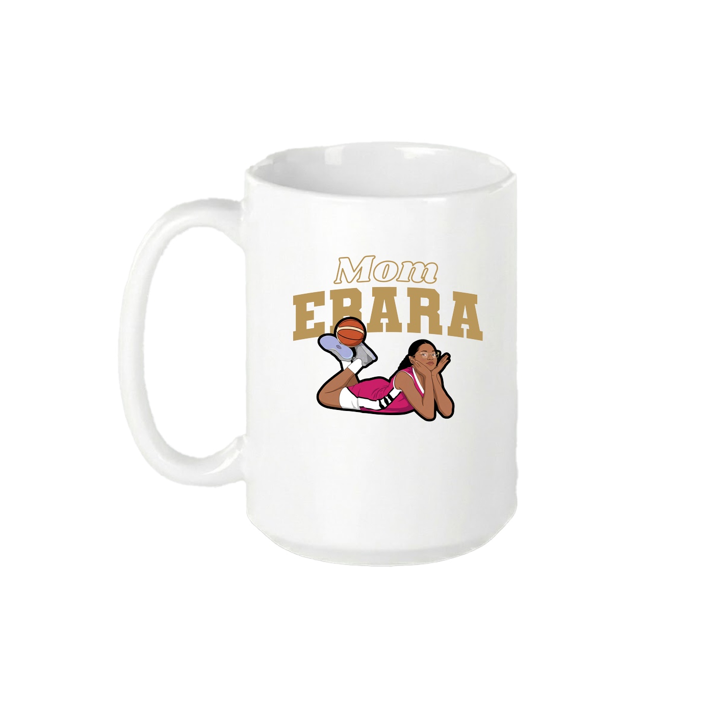 15oz Coffee Mug — Mothers Day Block in White