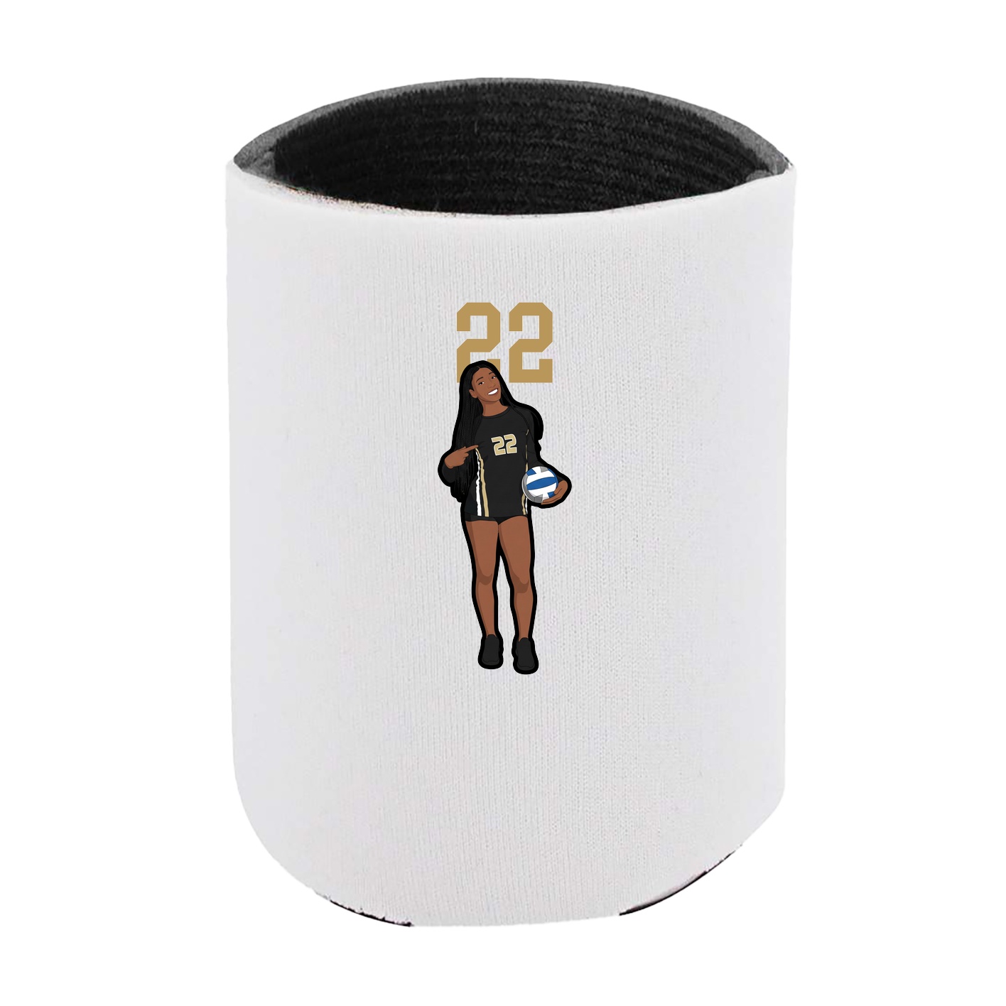 Can Holder — Number Top in White