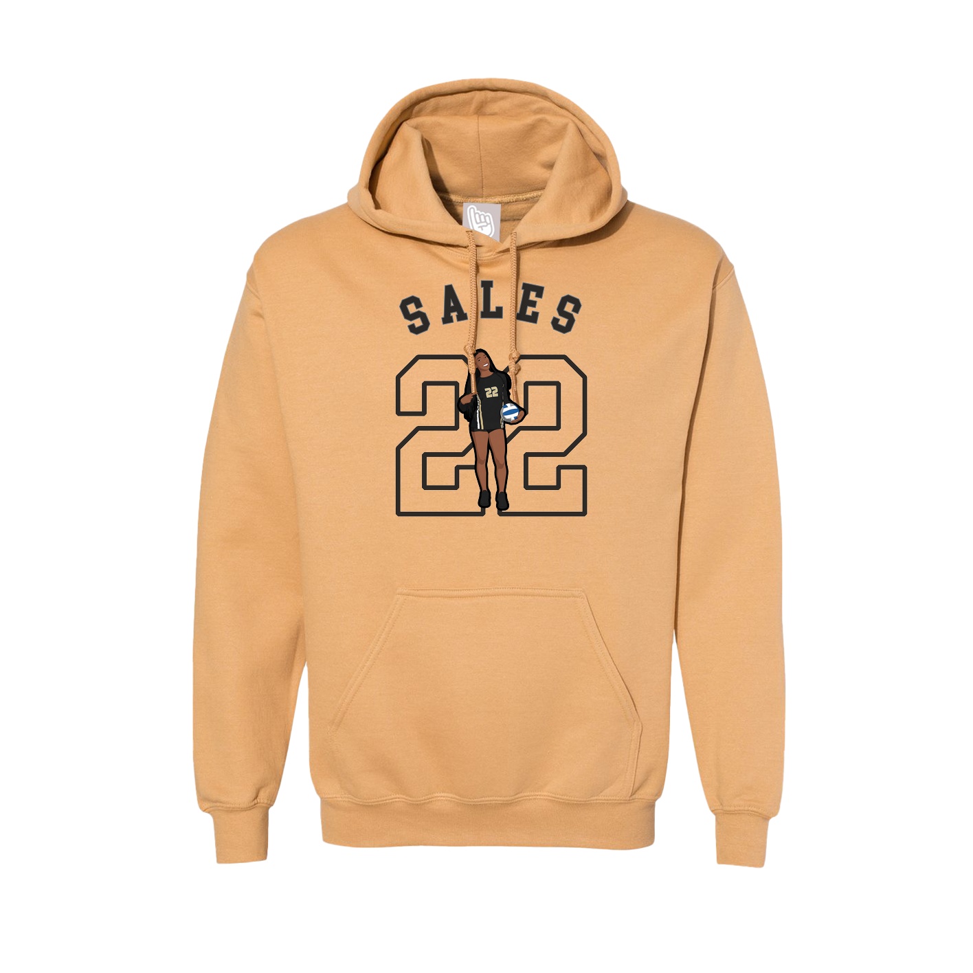 Hoodie — Shirsey Arch in Vegas Gold