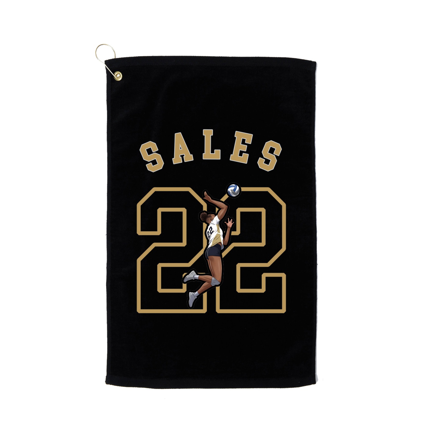 Golf Towel — Shirsey Arch in Black