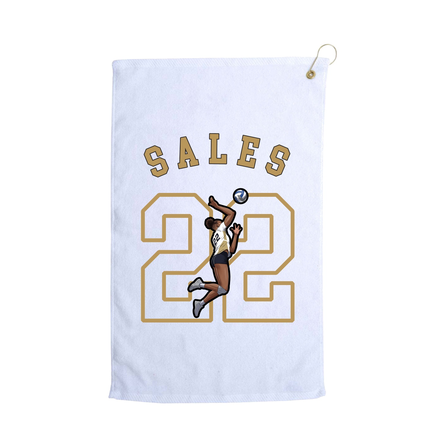 Golf Towel — Shirsey Arch in White